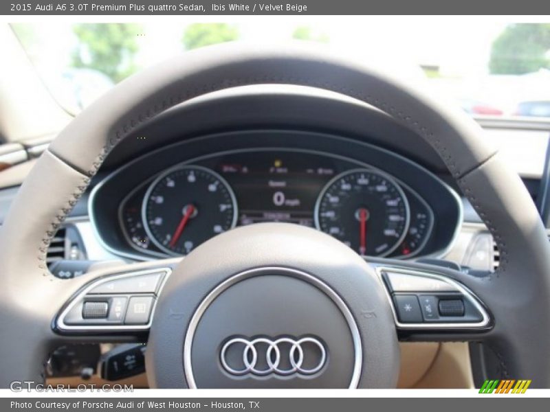 Ibis White / Velvet Beige 2015 Audi A6 3.0T Premium Plus quattro Sedan