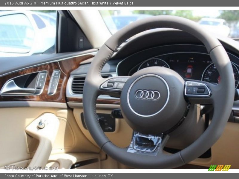Ibis White / Velvet Beige 2015 Audi A6 3.0T Premium Plus quattro Sedan