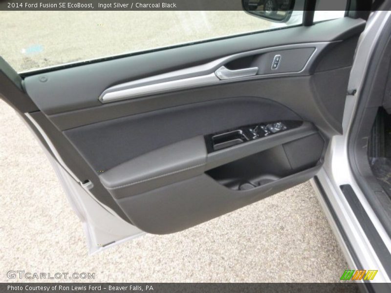 Ingot Silver / Charcoal Black 2014 Ford Fusion SE EcoBoost