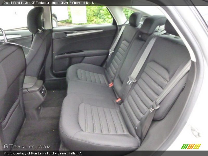 Ingot Silver / Charcoal Black 2014 Ford Fusion SE EcoBoost