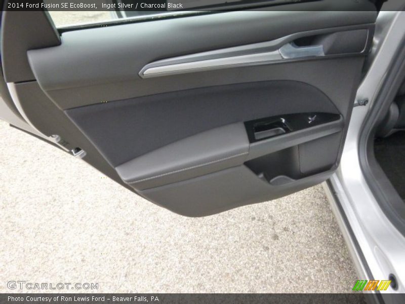 Ingot Silver / Charcoal Black 2014 Ford Fusion SE EcoBoost