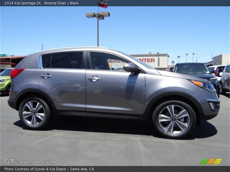 Mineral Silver / Black 2014 Kia Sportage SX
