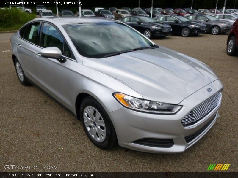 Ingot Silver / Earth Gray 2014 Ford Fusion S