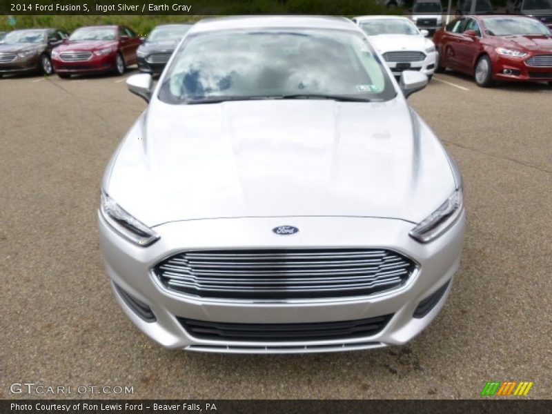 Ingot Silver / Earth Gray 2014 Ford Fusion S