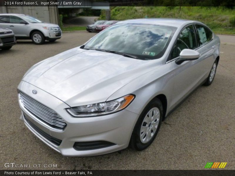 Ingot Silver / Earth Gray 2014 Ford Fusion S