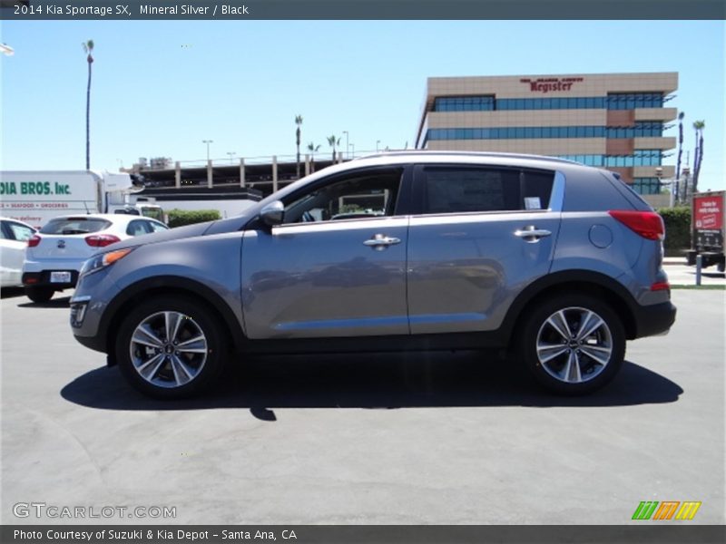 Mineral Silver / Black 2014 Kia Sportage SX