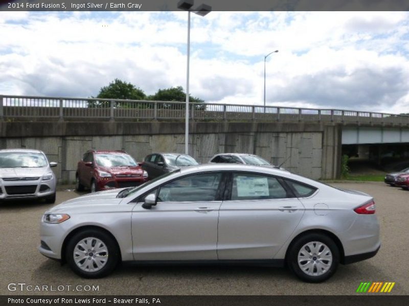 Ingot Silver / Earth Gray 2014 Ford Fusion S