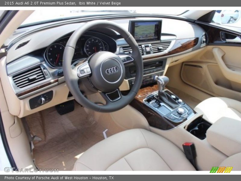 Ibis White / Velvet Beige 2015 Audi A6 2.0T Premium Plus Sedan