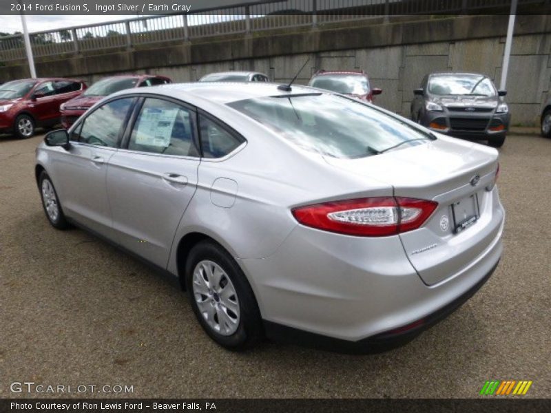 Ingot Silver / Earth Gray 2014 Ford Fusion S