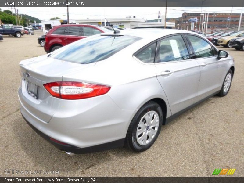 Ingot Silver / Earth Gray 2014 Ford Fusion S