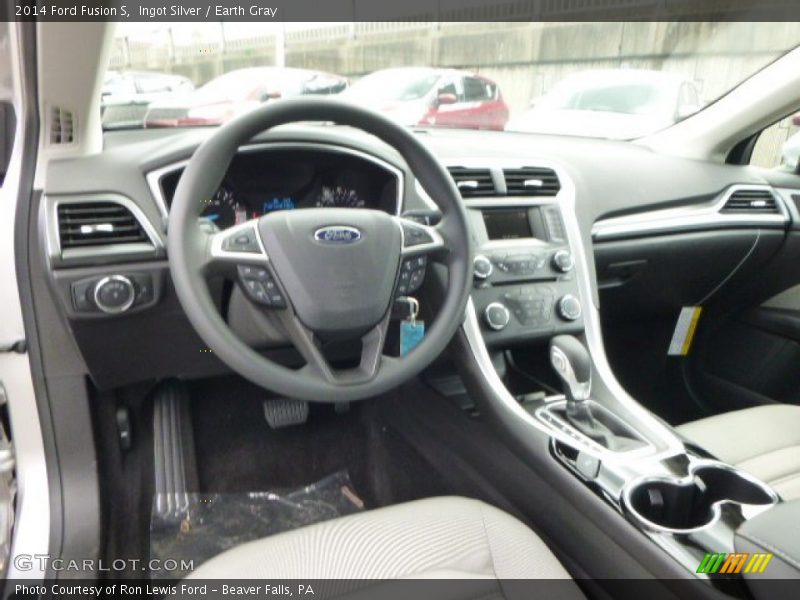 Ingot Silver / Earth Gray 2014 Ford Fusion S