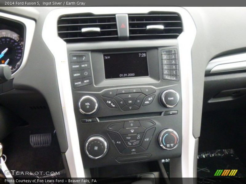 Ingot Silver / Earth Gray 2014 Ford Fusion S