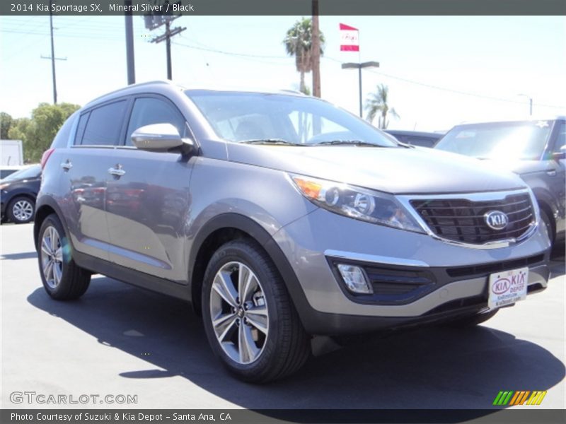 Mineral Silver / Black 2014 Kia Sportage SX