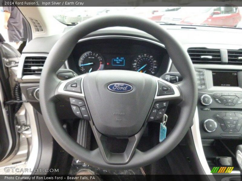 Ingot Silver / Earth Gray 2014 Ford Fusion S