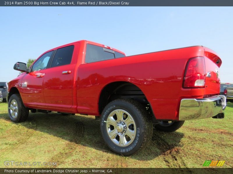 Flame Red / Black/Diesel Gray 2014 Ram 2500 Big Horn Crew Cab 4x4