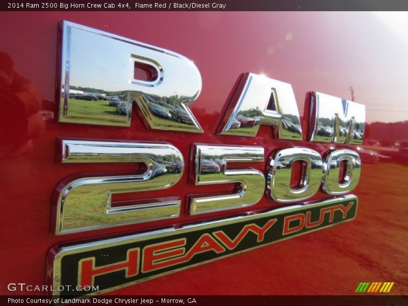 Flame Red / Black/Diesel Gray 2014 Ram 2500 Big Horn Crew Cab 4x4