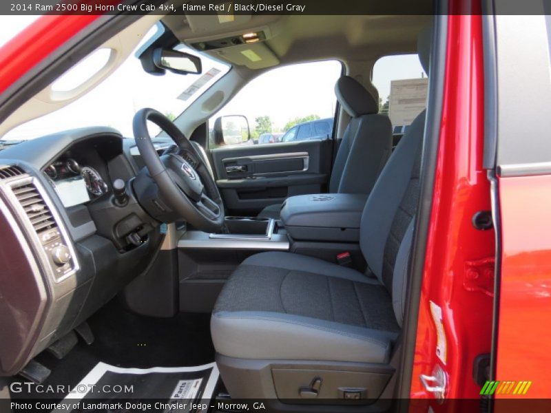  2014 2500 Big Horn Crew Cab 4x4 Black/Diesel Gray Interior