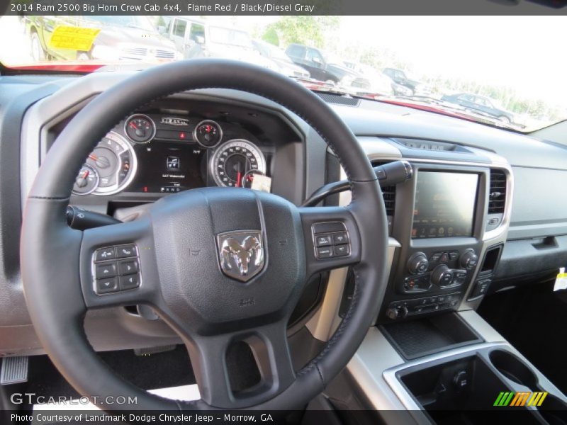 Flame Red / Black/Diesel Gray 2014 Ram 2500 Big Horn Crew Cab 4x4