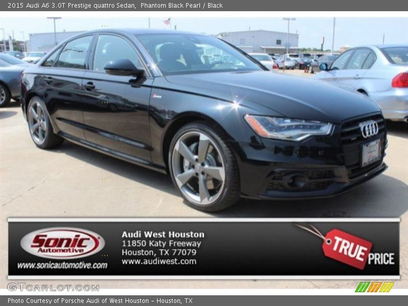 Phantom Black Pearl / Black 2015 Audi A6 3.0T Prestige quattro Sedan