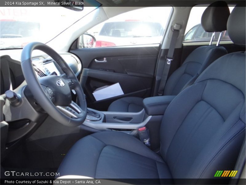 Front Seat of 2014 Sportage SX