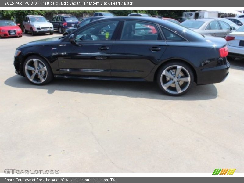 Phantom Black Pearl / Black 2015 Audi A6 3.0T Prestige quattro Sedan