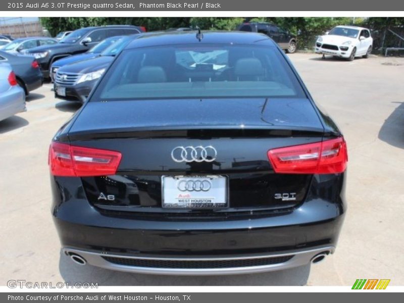 Phantom Black Pearl / Black 2015 Audi A6 3.0T Prestige quattro Sedan