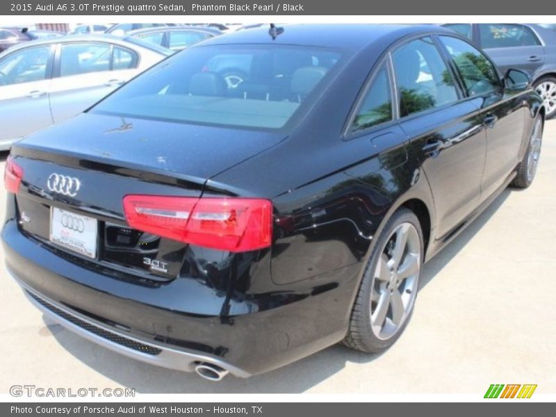 Phantom Black Pearl / Black 2015 Audi A6 3.0T Prestige quattro Sedan