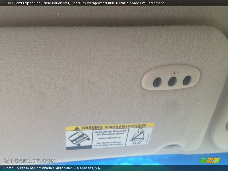 Medium Wedgewood Blue Metallic / Medium Parchment 2003 Ford Expedition Eddie Bauer 4x4