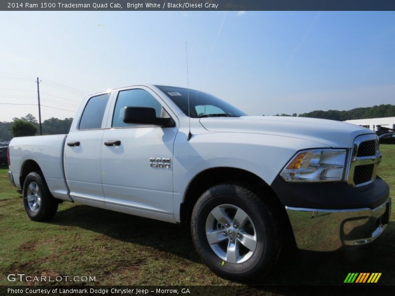 Bright White / Black/Diesel Gray 2014 Ram 1500 Tradesman Quad Cab