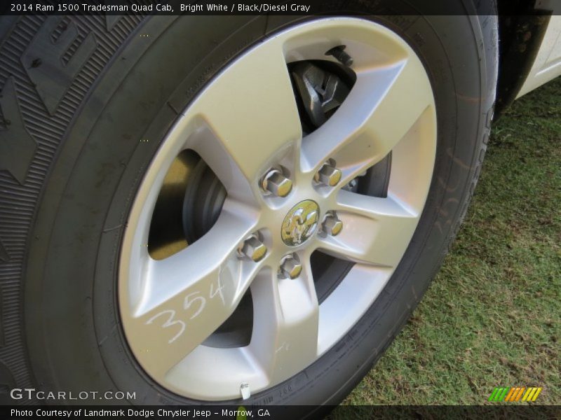 Bright White / Black/Diesel Gray 2014 Ram 1500 Tradesman Quad Cab
