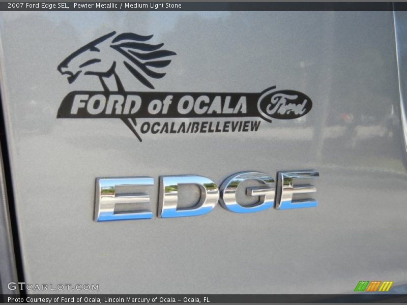 Pewter Metallic / Medium Light Stone 2007 Ford Edge SEL