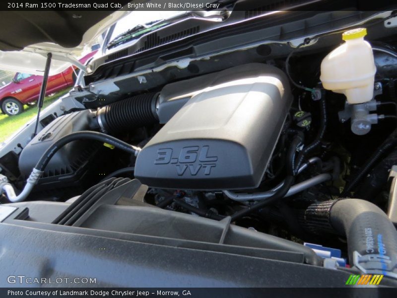 Bright White / Black/Diesel Gray 2014 Ram 1500 Tradesman Quad Cab