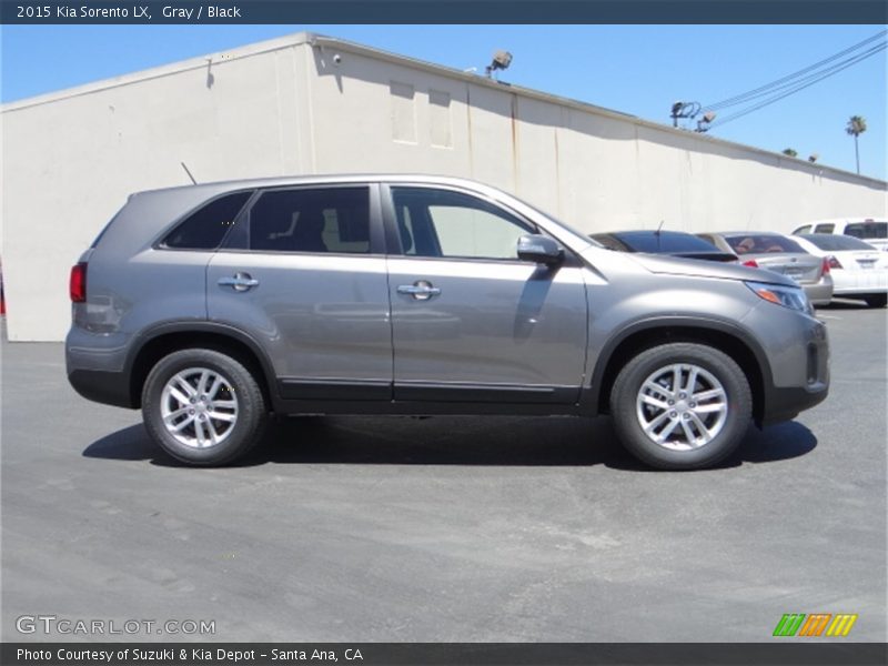Gray / Black 2015 Kia Sorento LX
