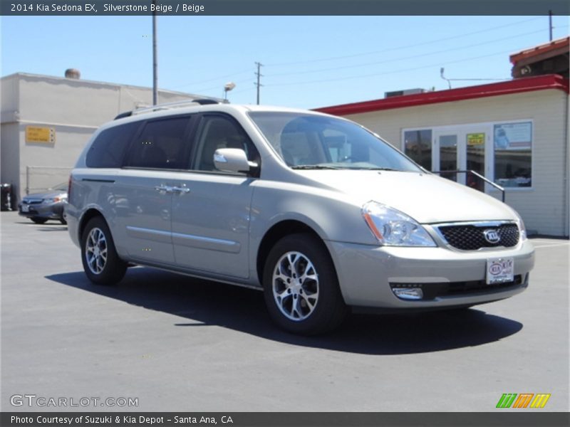 Silverstone Beige / Beige 2014 Kia Sedona EX