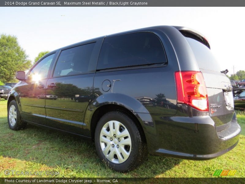 Maximum Steel Metallic / Black/Light Graystone 2014 Dodge Grand Caravan SE