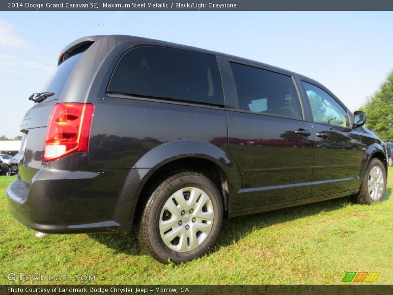 Maximum Steel Metallic / Black/Light Graystone 2014 Dodge Grand Caravan SE