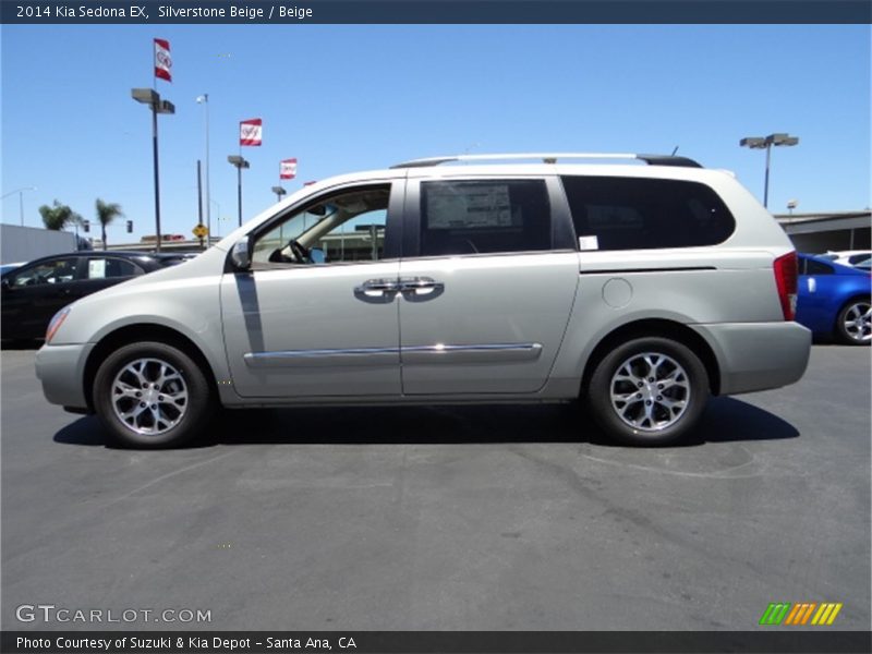 Silverstone Beige / Beige 2014 Kia Sedona EX