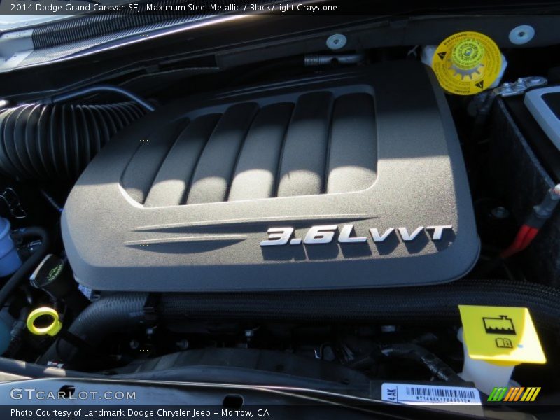 Maximum Steel Metallic / Black/Light Graystone 2014 Dodge Grand Caravan SE