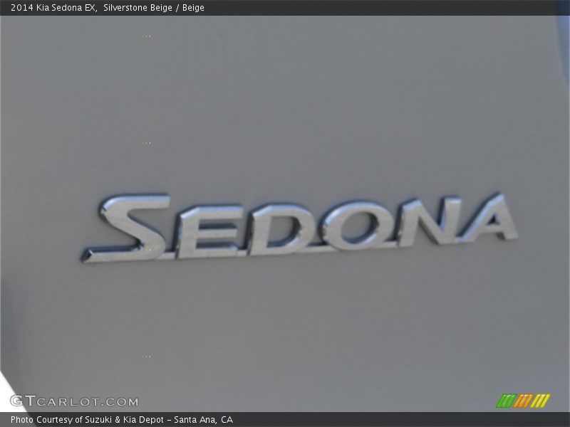Silverstone Beige / Beige 2014 Kia Sedona EX