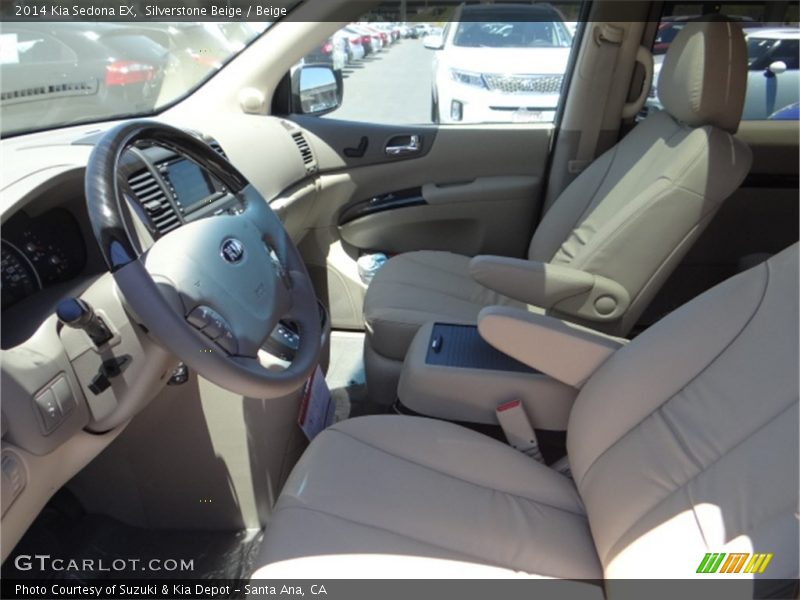 Silverstone Beige / Beige 2014 Kia Sedona EX