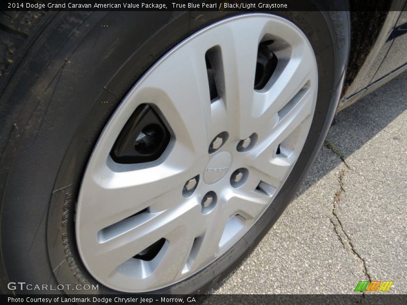 True Blue Pearl / Black/Light Graystone 2014 Dodge Grand Caravan American Value Package