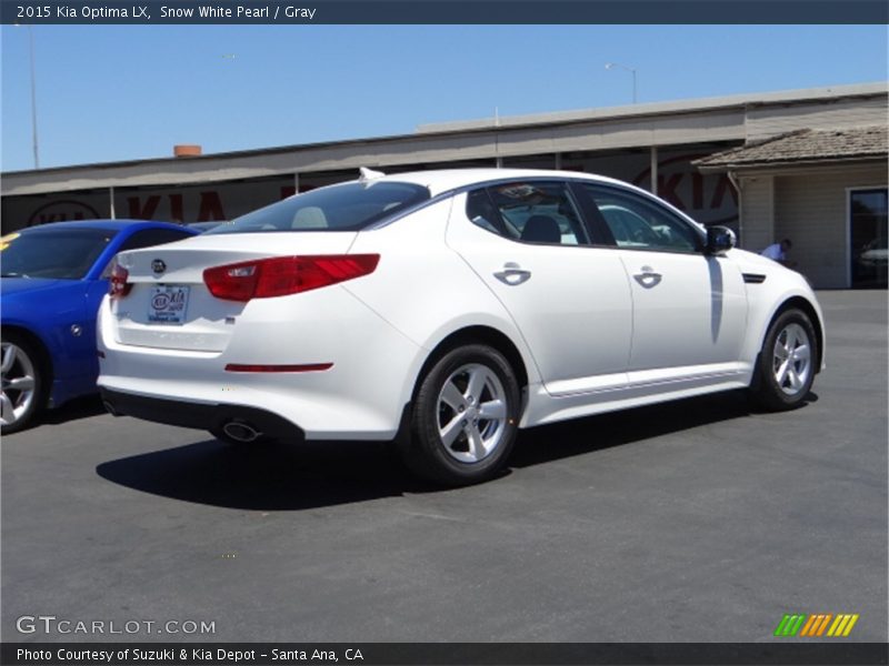 Snow White Pearl / Gray 2015 Kia Optima LX
