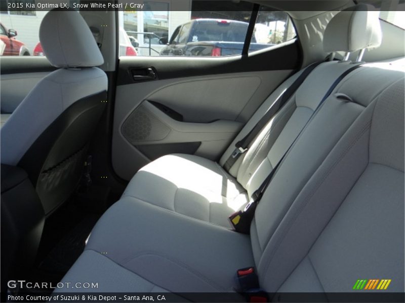 Snow White Pearl / Gray 2015 Kia Optima LX