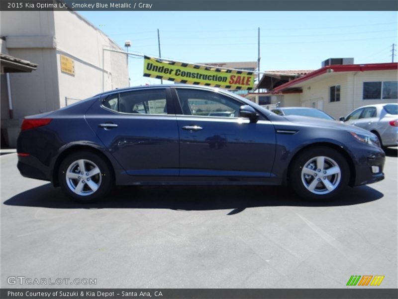 Smokey Blue Metallic / Gray 2015 Kia Optima LX