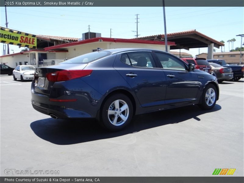 Smokey Blue Metallic / Gray 2015 Kia Optima LX