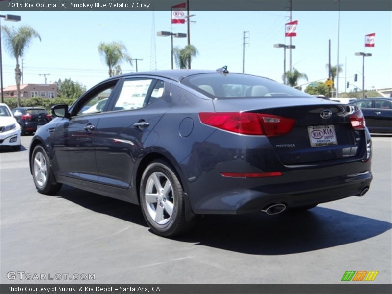 Smokey Blue Metallic / Gray 2015 Kia Optima LX