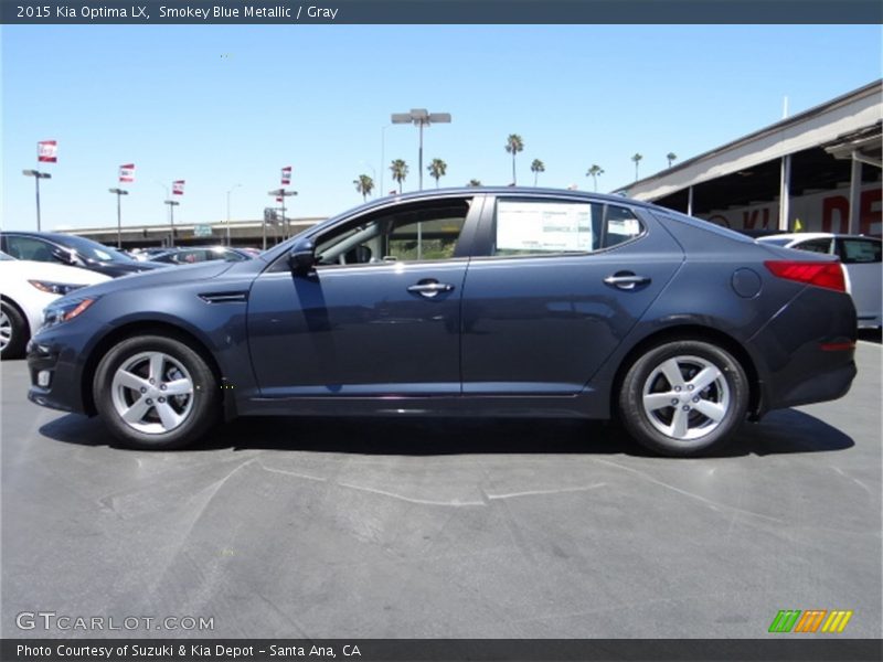 Smokey Blue Metallic / Gray 2015 Kia Optima LX