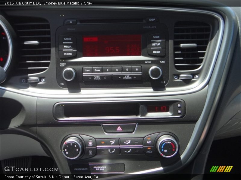 Smokey Blue Metallic / Gray 2015 Kia Optima LX