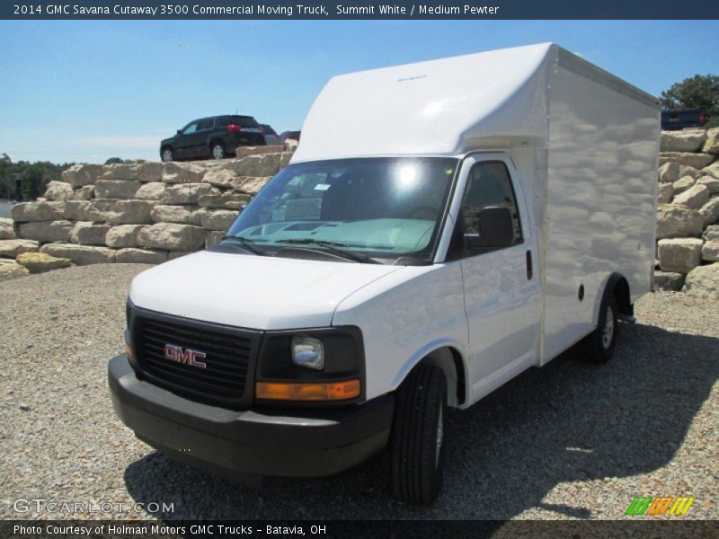 Summit White / Medium Pewter 2014 GMC Savana Cutaway 3500 Commercial Moving Truck