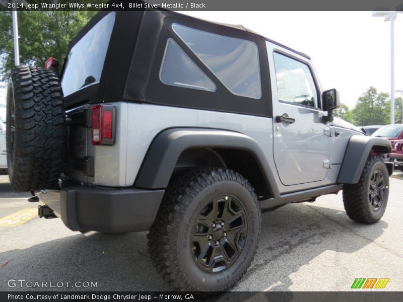 Billet Silver Metallic / Black 2014 Jeep Wrangler Willys Wheeler 4x4